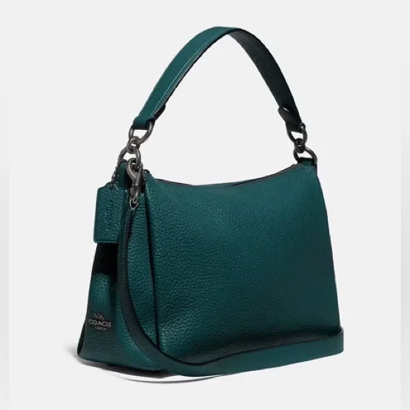 Coach Green Pebbled Leather Shay Crossbody Bag NWOT MSRP: $398.00